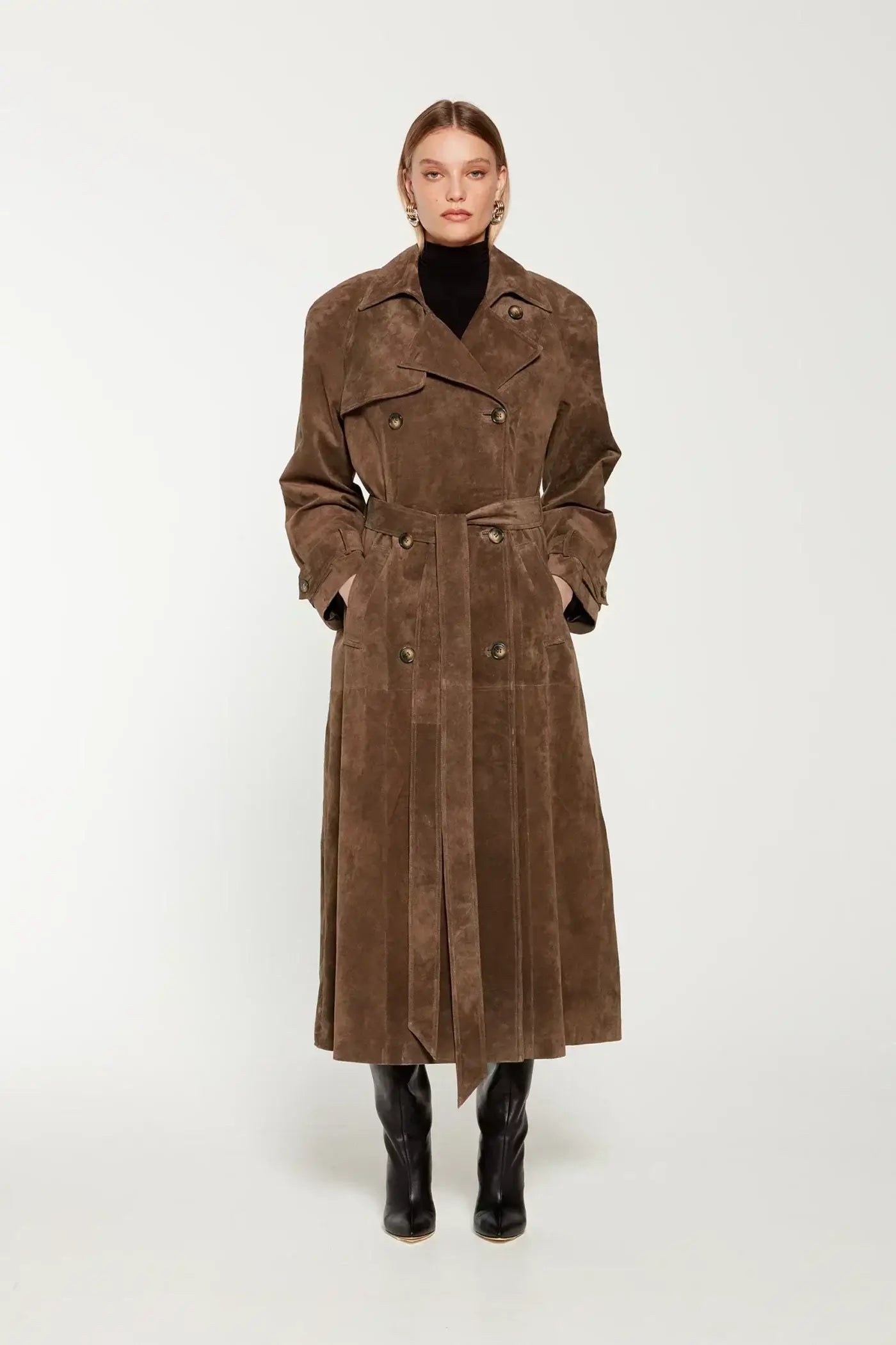 Brown_Suede_Double_Breasted_Trench_Coat_with_Belted_Waist14