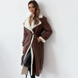 Sophia Longline Shearling-Lined Coat in Three Elegant Shades1
