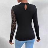 Women-s-Shirts-2025-Spring-Autumn-Sexy-Off-Shoulder-Lace-Irregular-Long-Sleeve-Black-Tops-O3