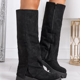 black-knee-high-suede-look-boots-chunky-sole-women2
