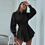 pleated-waist-shirt-dress-beige-green-white7