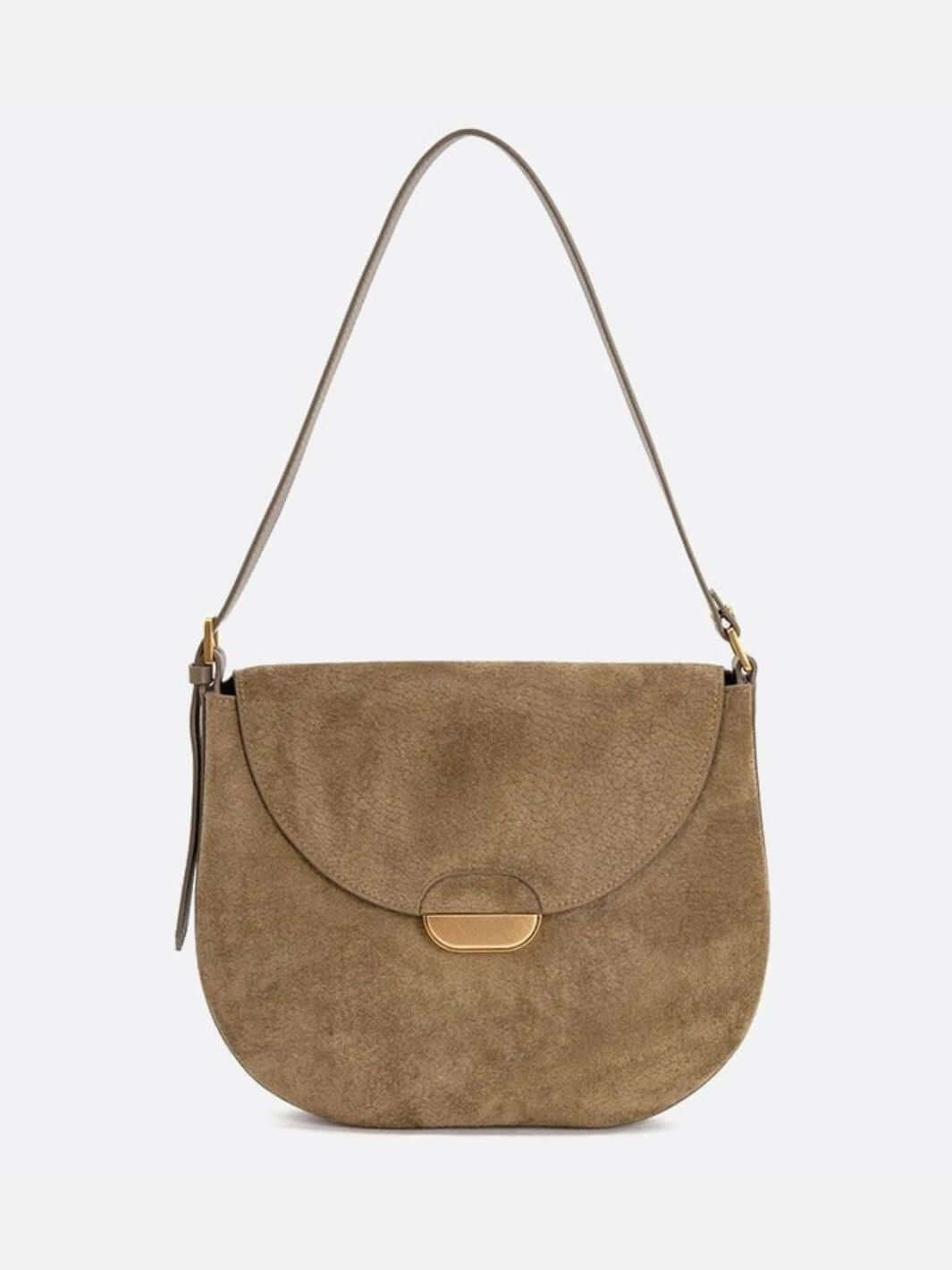sophia-grace-brown-suede-crescent-shoulder-bag-gold-clasp10