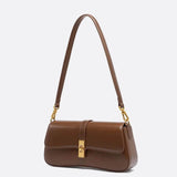 sophia-grace-brown-vintage-baguette-bag-gold-clasp-shoulder-strap3