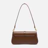 sophia-grace-brown-vintage-baguette-bag-gold-clasp-shoulder-strap4