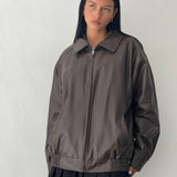 sophia-grace-oversized-bitter-chocolate-faux-leather-jacket2