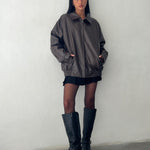 sophia-grace-oversized-bitter-chocolate-faux-leather-jacket3